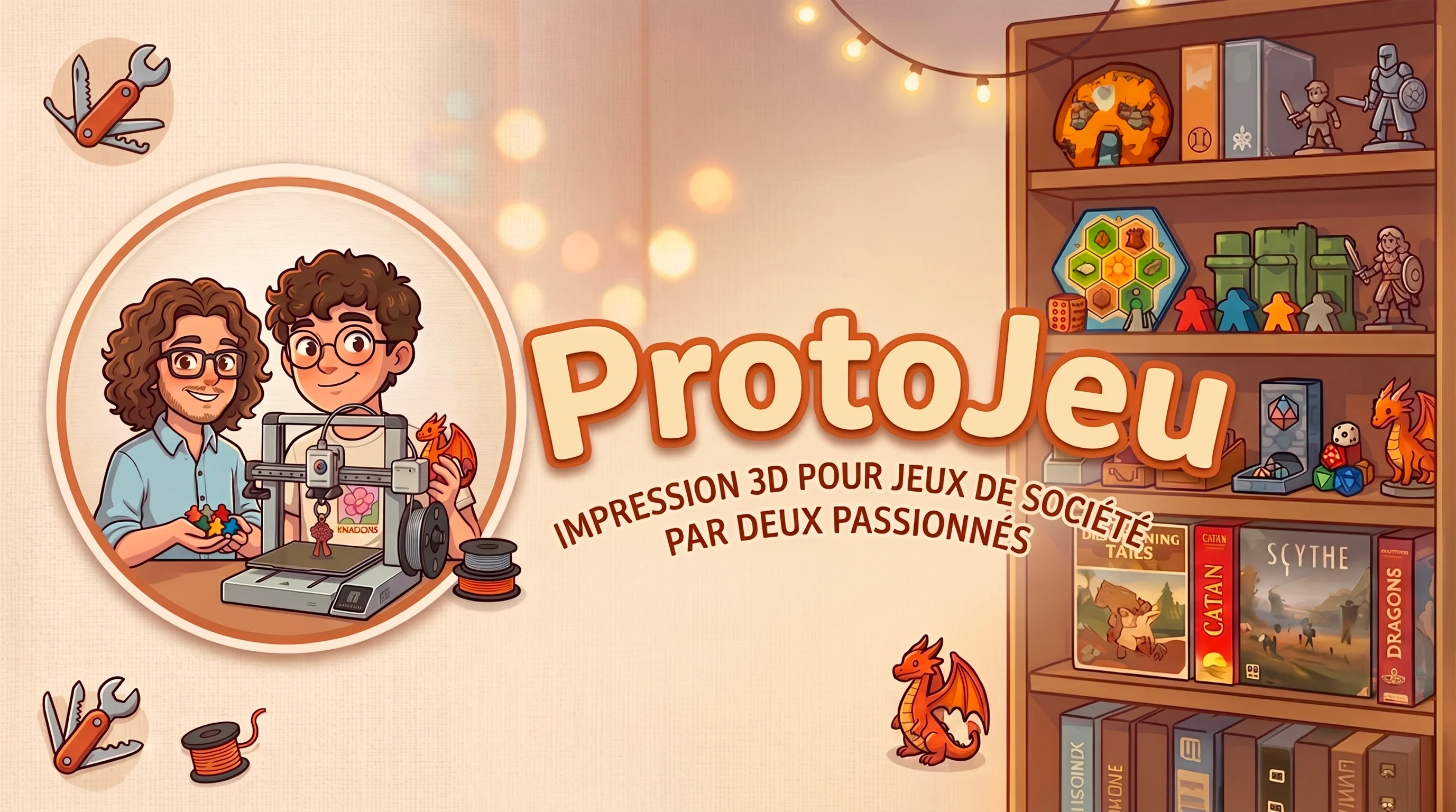 Notre histoire — Impression 3D pour jeux de société